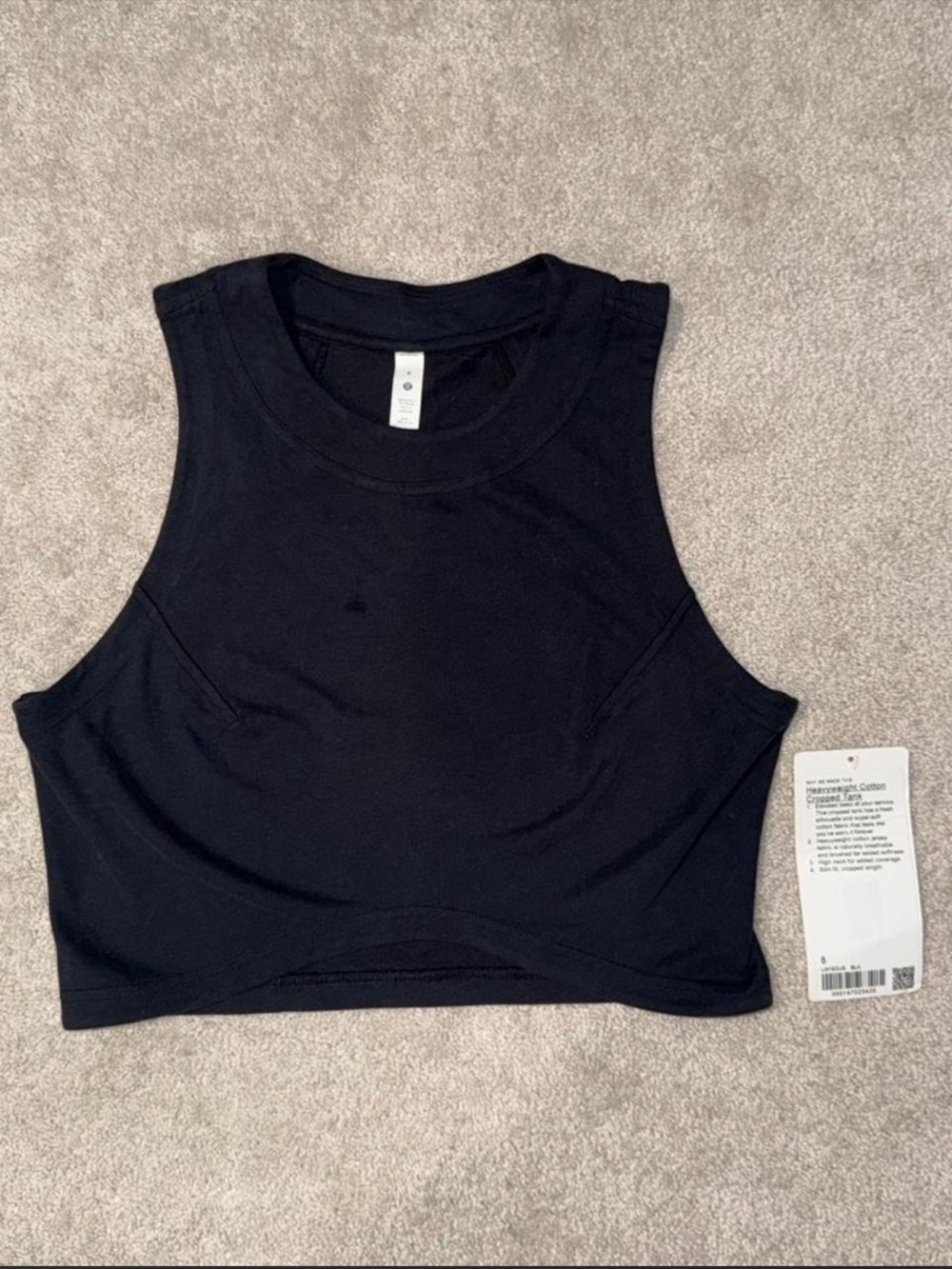 Lululemon Heavyweight cotton cropped tank